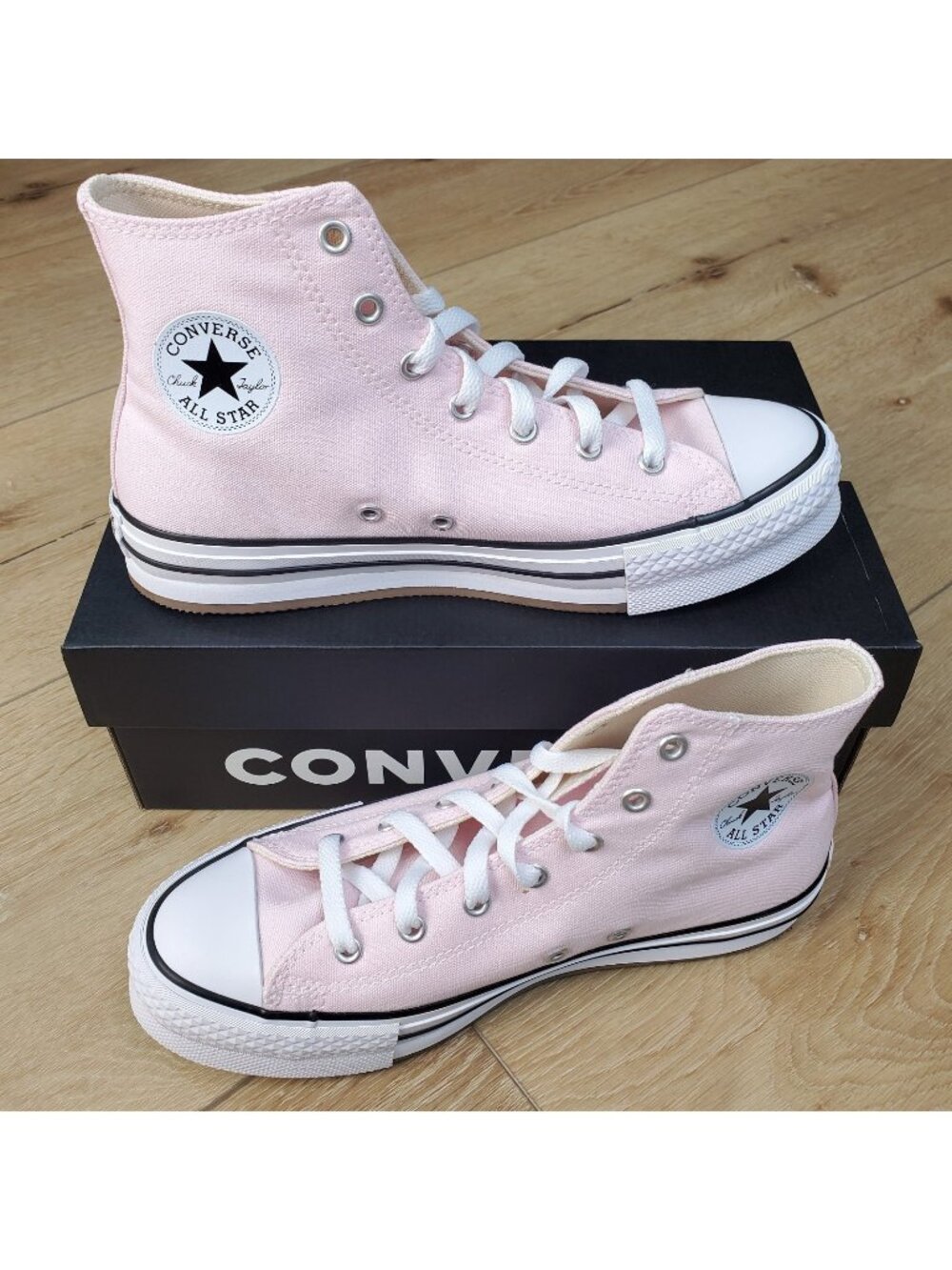 Converse Chuck Taylor All Star Lift Platform HI Kids 6 Y Sugar Berry Pink White